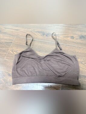 DYNAMIC BROWN UNLINED BRALETTE ONE SIZE
